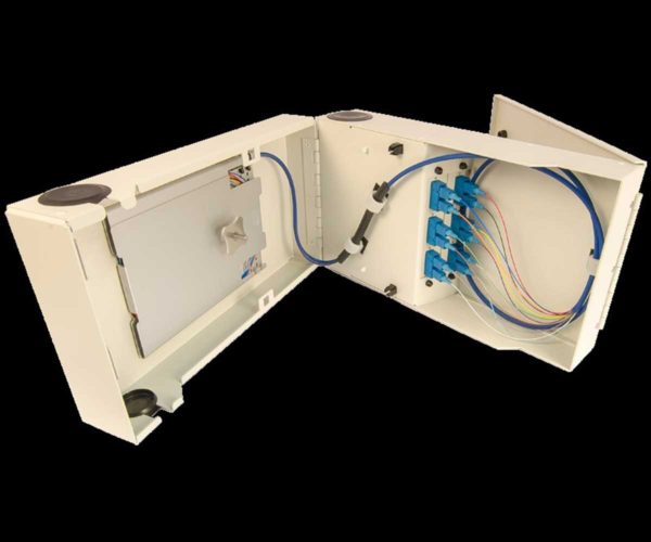 24 Fiber Wall-mount Splice & Term Panel