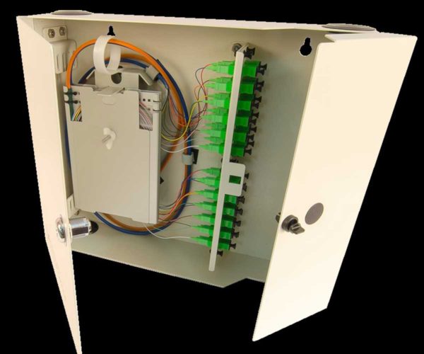 48 Fiber Wall-mount Splice & Term Panel